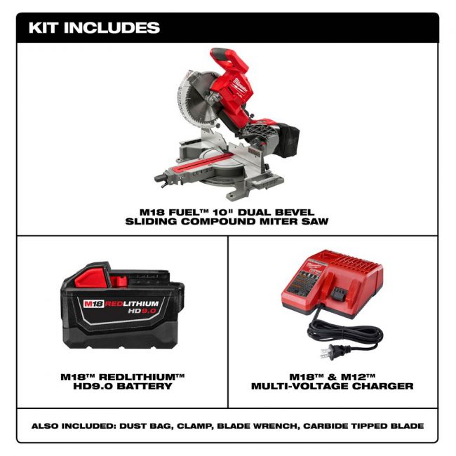 Milwaukee Cordless 10 in. Compound Miter Saw - Floor Sellers