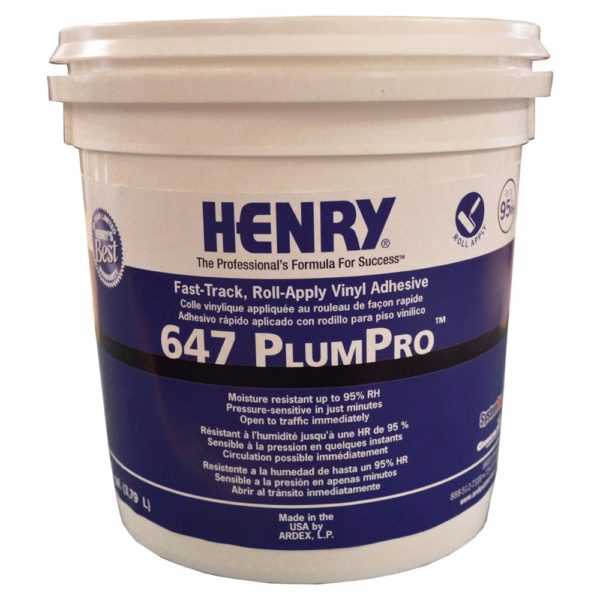 Henry 647 PlumPro 1 Gal. Luxury Vinyl Tile and Plank Flooring Adhesive