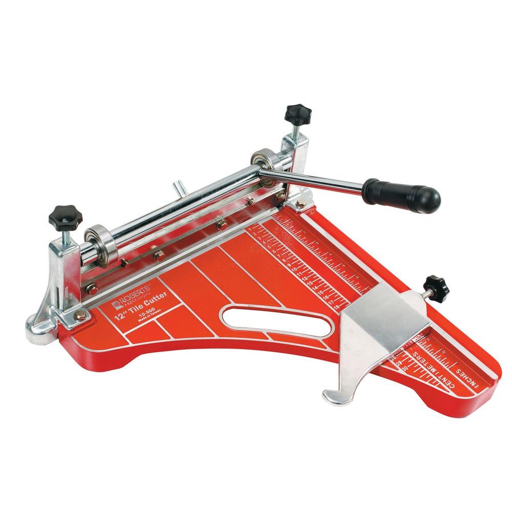 Roberts 12 in. Pro Grade VCT Vinyl Tile and Luxury Vinyl Tile Cutter up