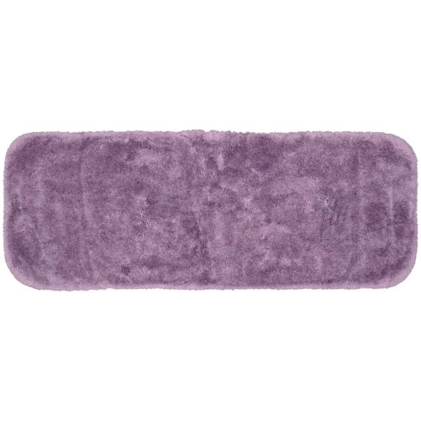 Garland Rug Finest Luxury Purple 22 in. x 60 in. Plush Nylon Bath Mat