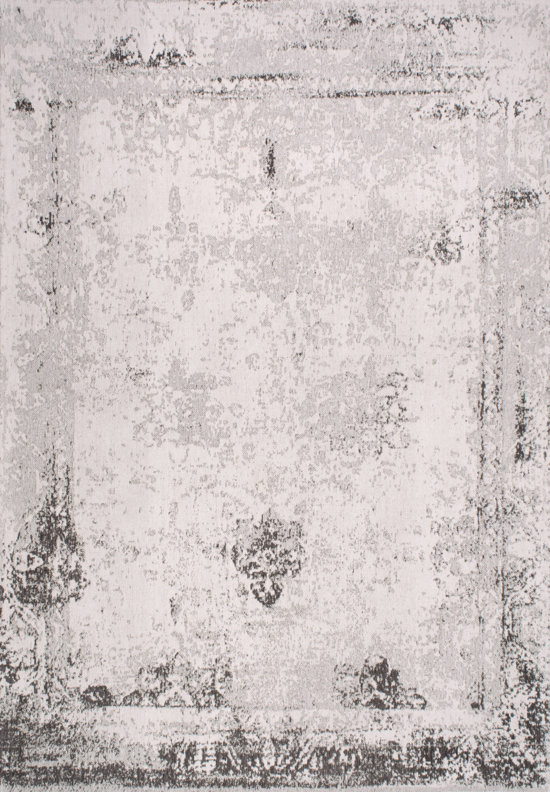 Grey Faded Abstract 2' x 3' rug