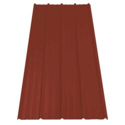 Gibraltar Building Products 8 ft. SM-Rib Galvalume Steel 29-Gauge Roof/Siding Panel in Red