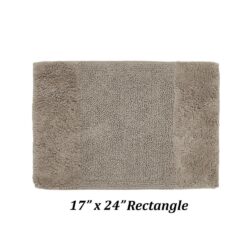 Granada 17 in. x 24 in. Sand 100% Cotton Rectangle Bath Rug