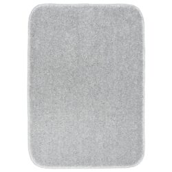 Gramercy Silver 17 in. x 24 in. Solid Polypropylene Bath Mat