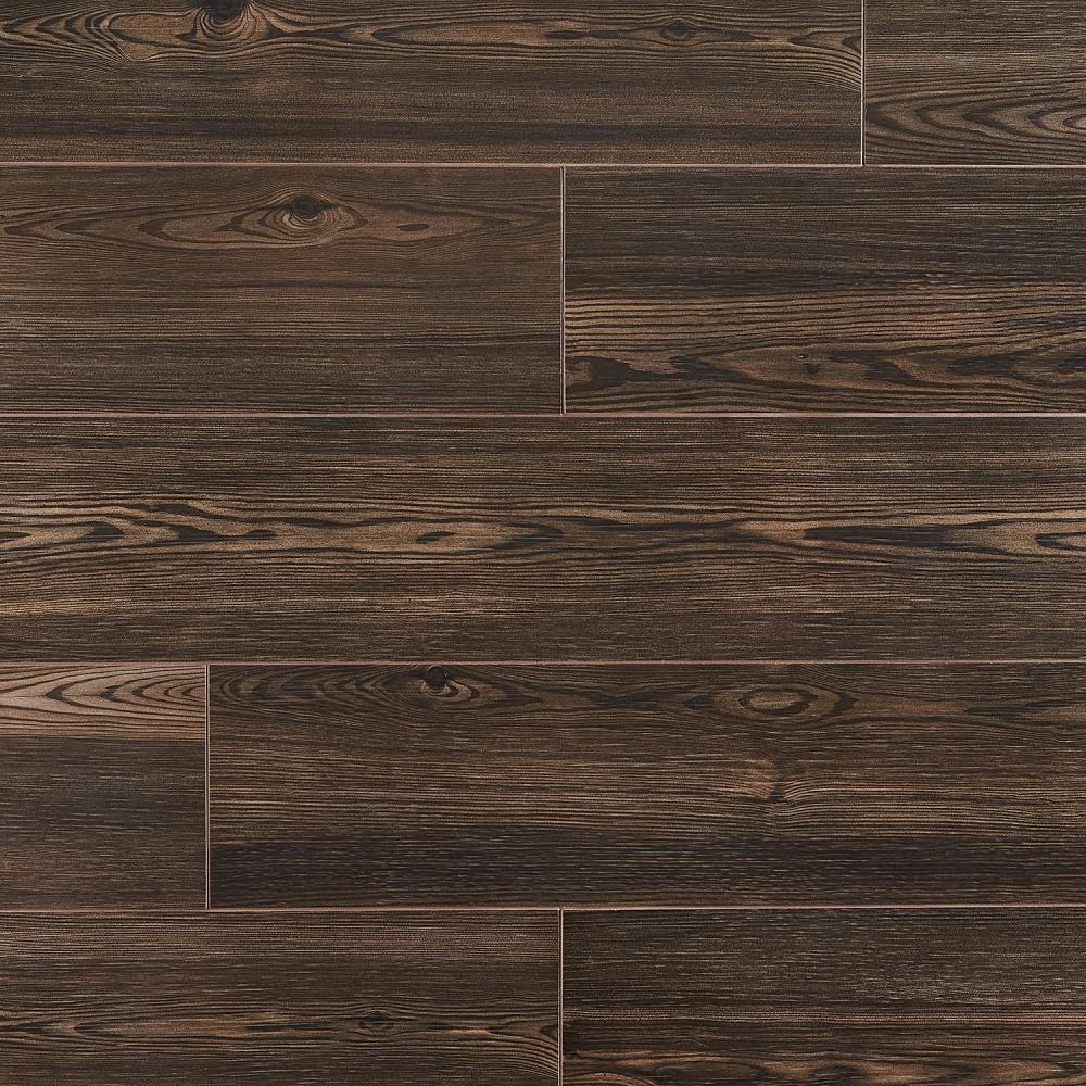 Artmore Tile Teakwood Tabacco 8-in x 48-in Matte Porcelain Wood look Floor and Wall Tile ( 10.32-sq ft / Carton ) | EXT3RD105314