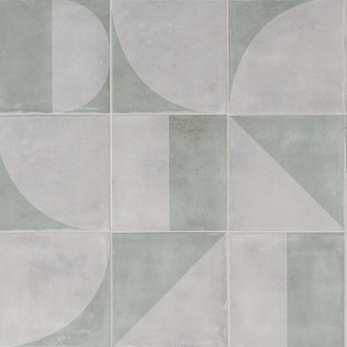 Artmore Tile James Green 8-in x 8-in Matte Porcelain Encaustic Floor and Wall Tile ( 11.19-sq ft / Carton ) | EXT3RD106337