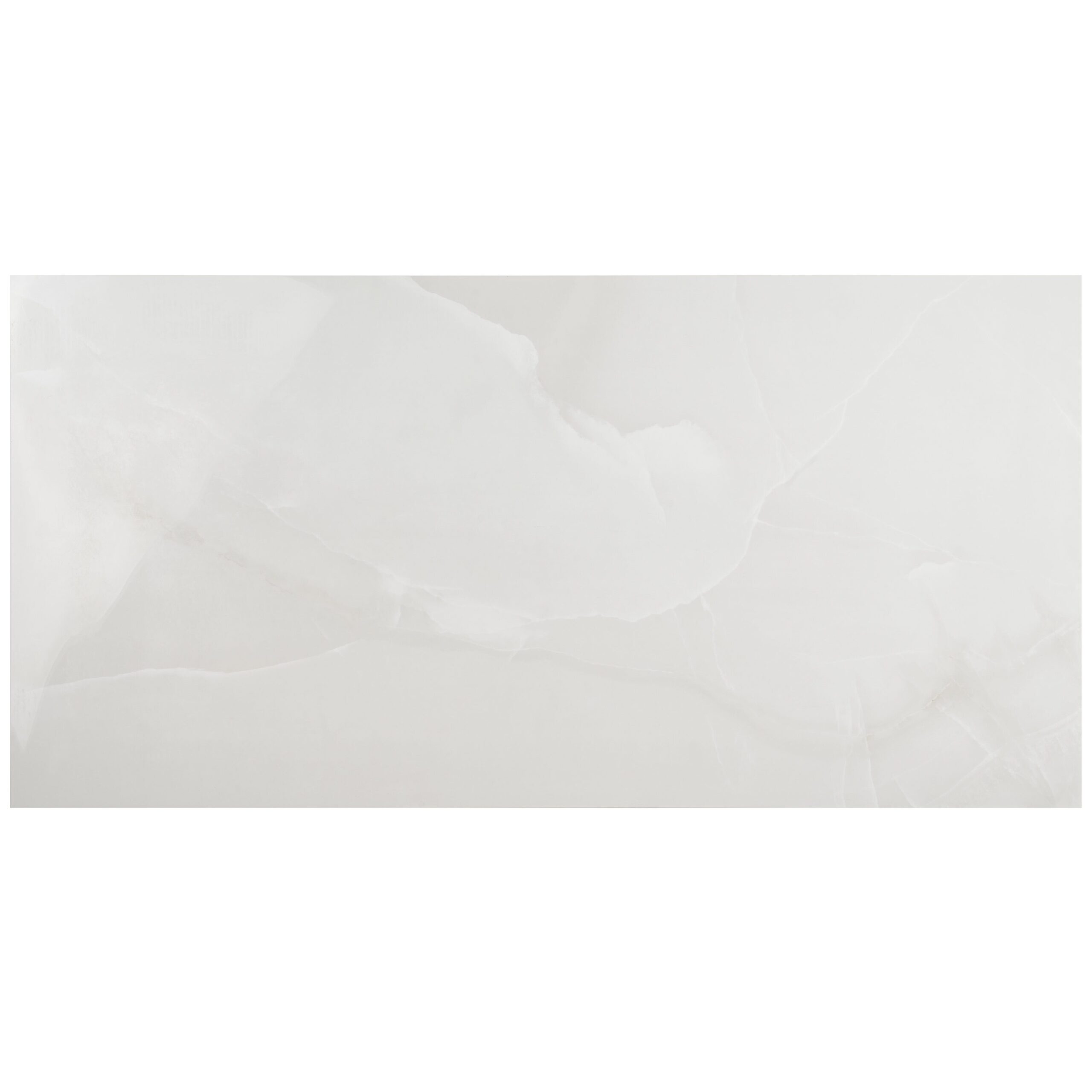 Artmore Tile Sample - Enigma Onyx Bianco 4-in x 8-in Polished Porcelain Marble look Floor and Wall Tile one_size | EXT3RD107843