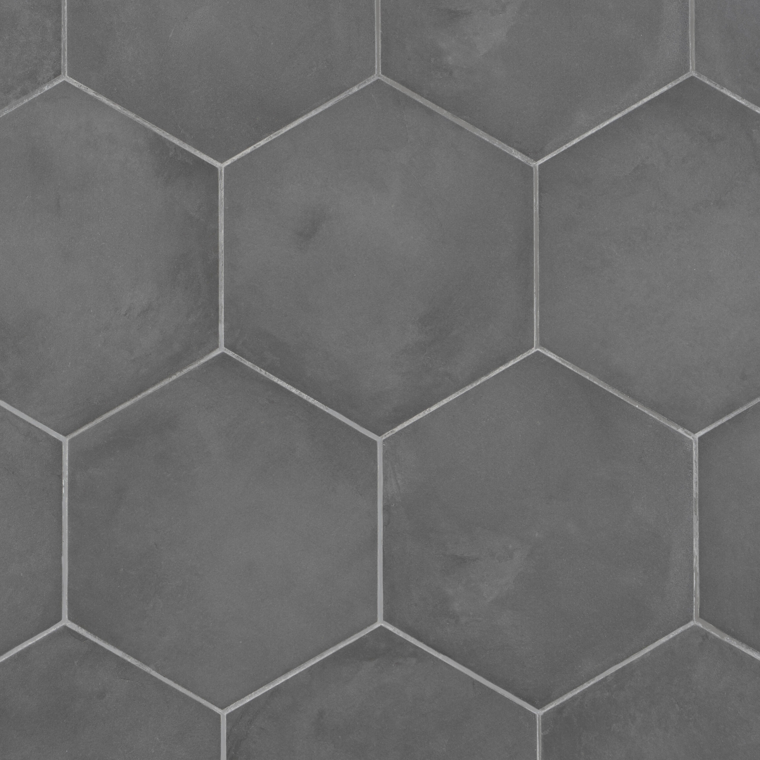 Artmore Tile Storm Hex Charcoal Black 8-in x 10-in Matte Porcelain Encaustic Hexagon Floor and Wall Tile ( 12.66-sq ft / Carton ) | EXT3RD107118