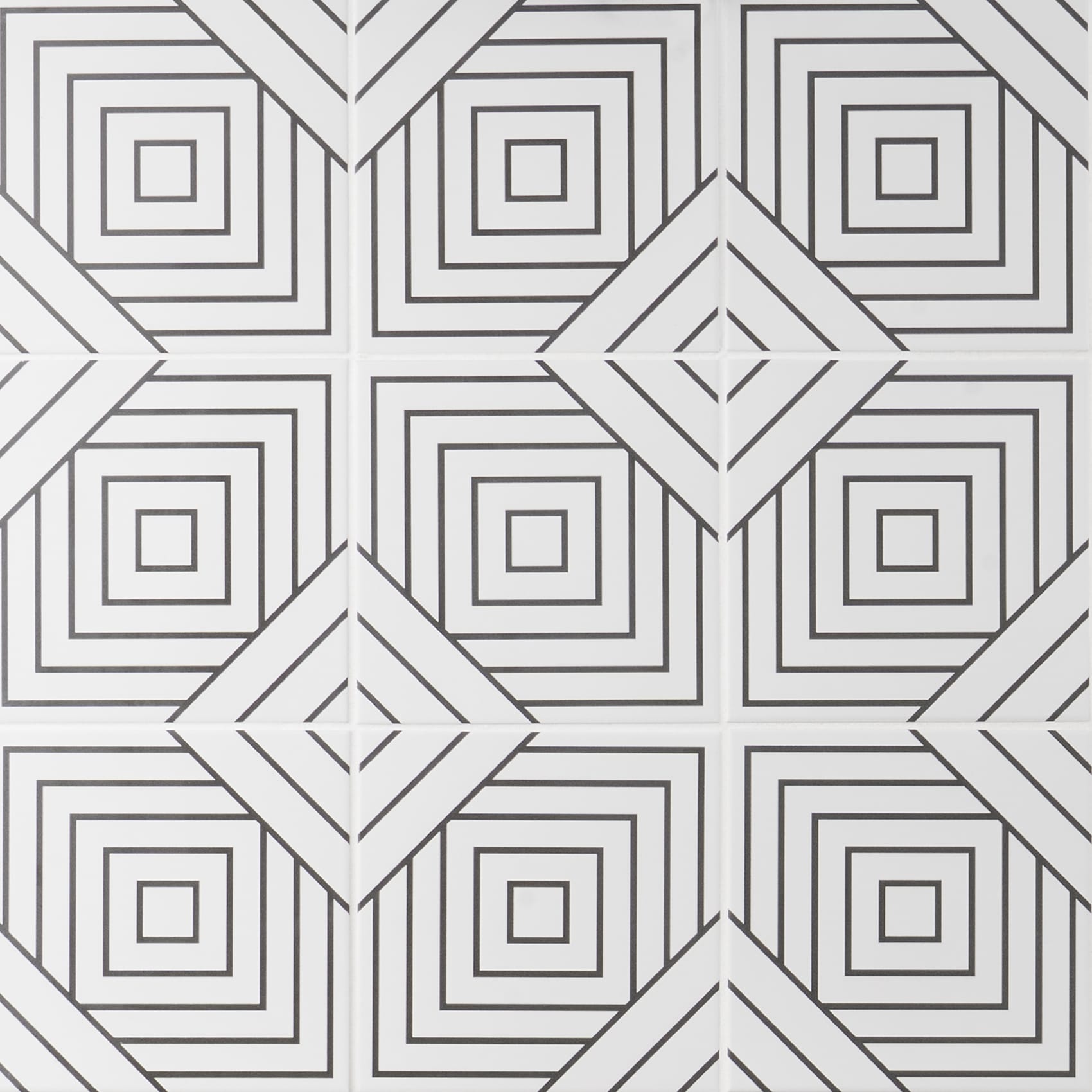 Artmore Tile Record Line Positive 8-in x 8-in Matte Porcelain Encaustic Floor and Wall Tile ( 11.19-sq ft / Carton ) | EXT3RD107109