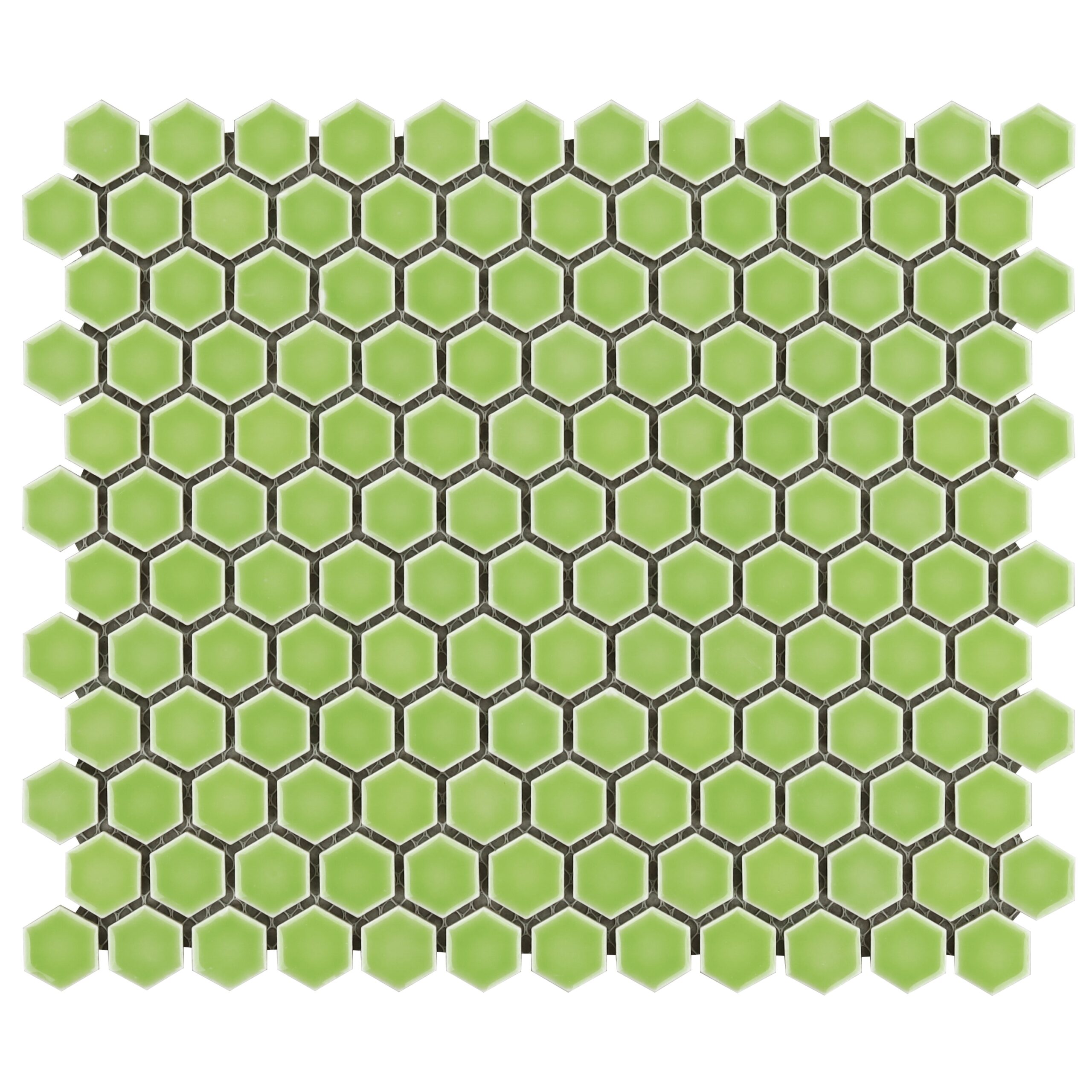 Artmore Tile Sample - Basic Key Lime 3-in x 6-in Polished Porcelain Patterned Hexagon Floor and Wall Tile one_size | EXT3RD103297