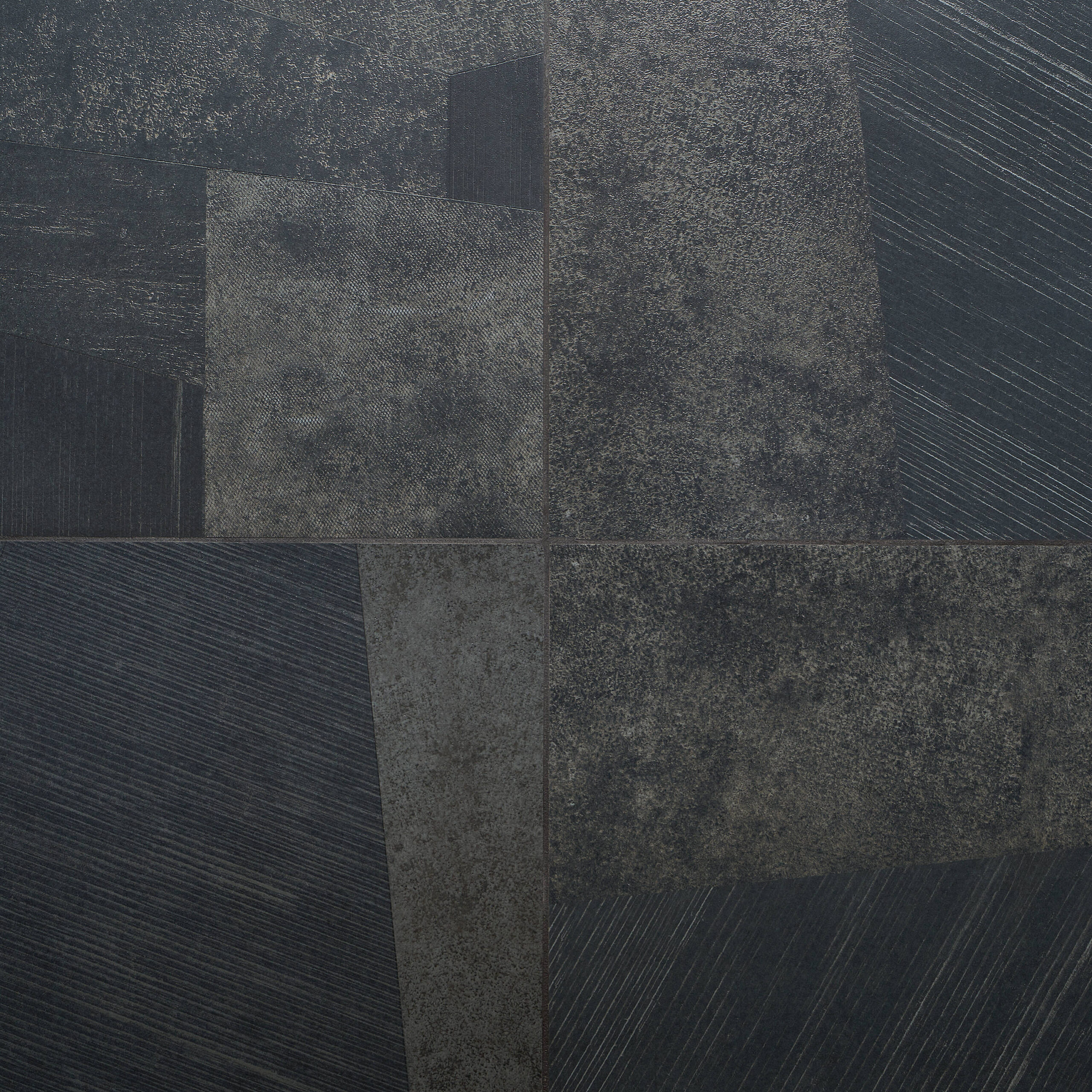 Artmore Tile Narrative Black 24-in x 24-in Matte Porcelain Patterned Floor and Wall Tile ( 11.62-sq ft / Carton ) | EXT3RD108173