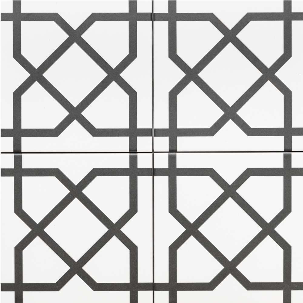 The Tile Life Gatsby Addon 6-in x 6-in Matte Porcelain Patterned Floor and Wall Tile ( 10.22-sq ft / Carton ) | TFOWL0606AD