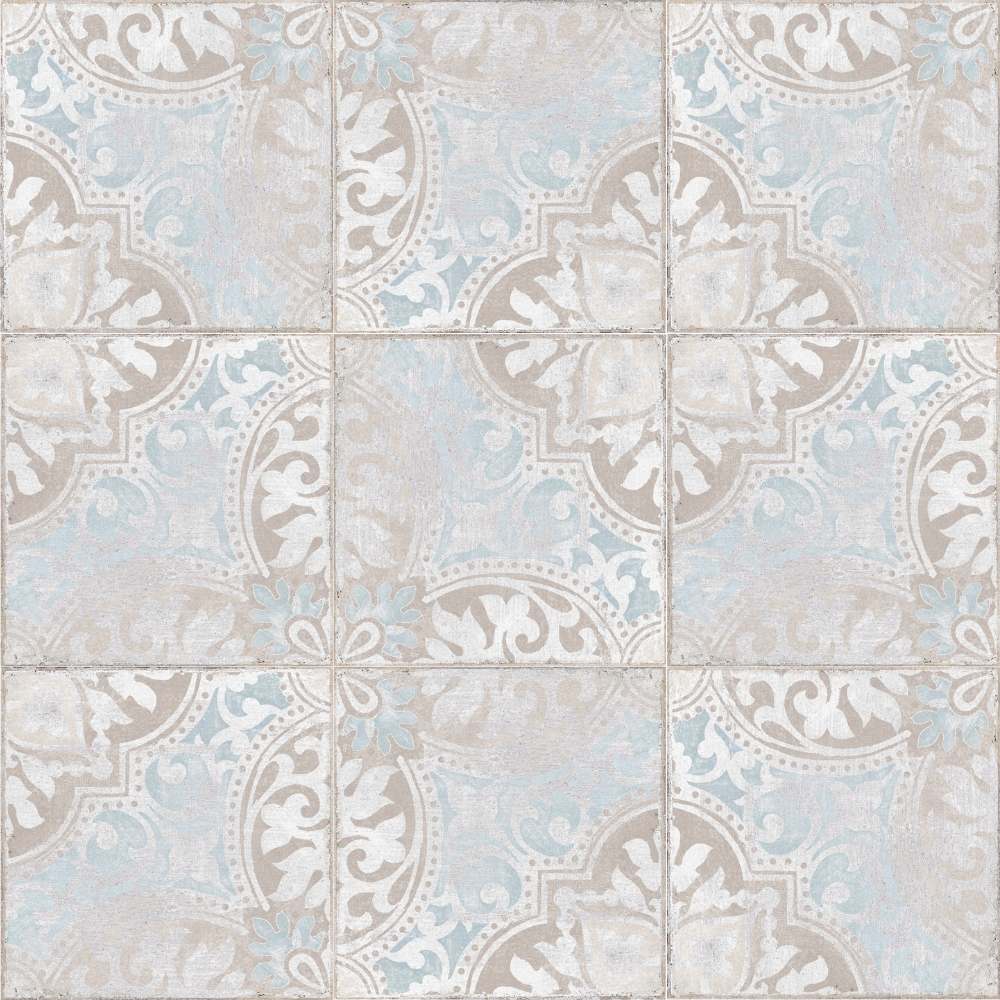 The Tile Life Greenwich Montjuic 6-in x 6-in Honed Porcelain Patterned Floor and Wall Tile ( 10.22-sq ft / Carton ) | TBARC0606