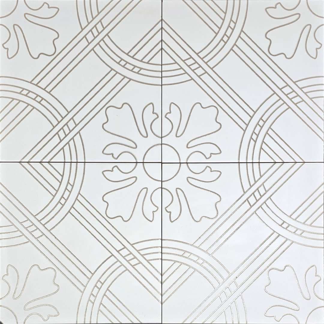 The Tile Life Winifred Arena 10-in x 10-in Glossy Porcelain Encaustic Floor and Wall Tile ( 10.76-sq ft / Carton ) | TALHA1010AR