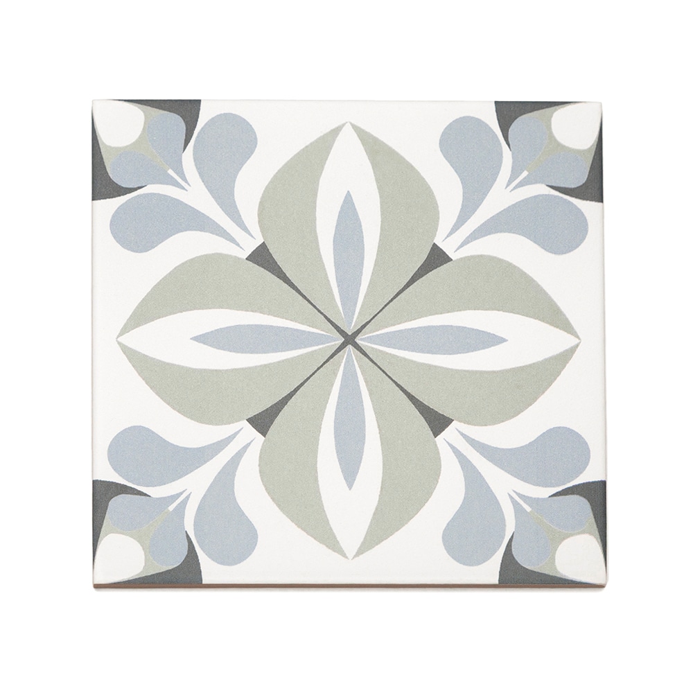 The Tile Life Summertime Caen 8-in x 8-in Matte Porcelain Patterned Floor and Wall Tile ( 10.76-sq ft / Carton ) | TNORM0808CA
