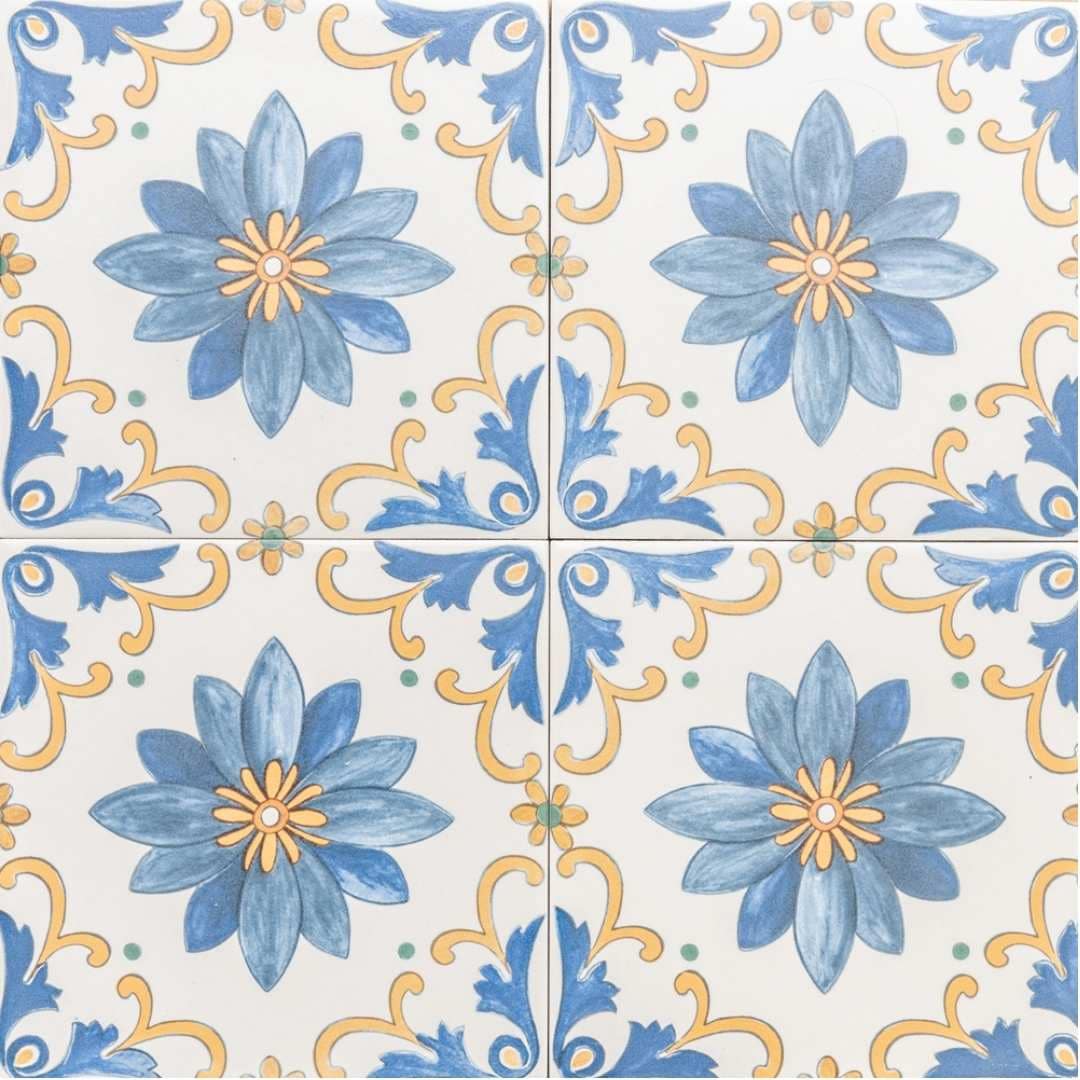 The Tile Life Monastery Amalfi 8-in x 8-in Matte Porcelain Patterned Floor and Wall Tile ( 13.34-sq ft / Carton ) | TMARE0808AM
