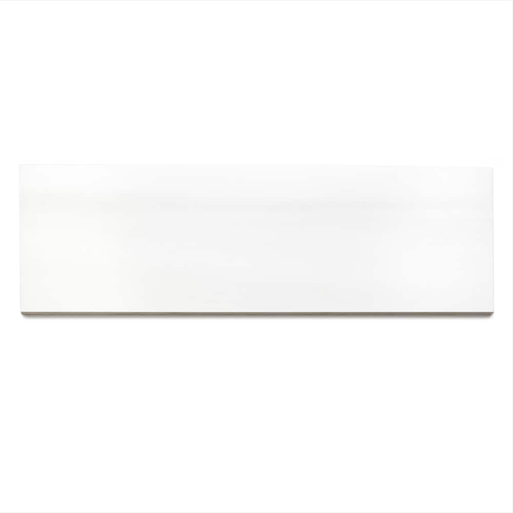 The Tile Life Evoque Bianco 4-in x 12-in Polished Porcelain Subway Floor and Wall Tile ( 11.62-sq ft / Carton ) | TBELV0412GB