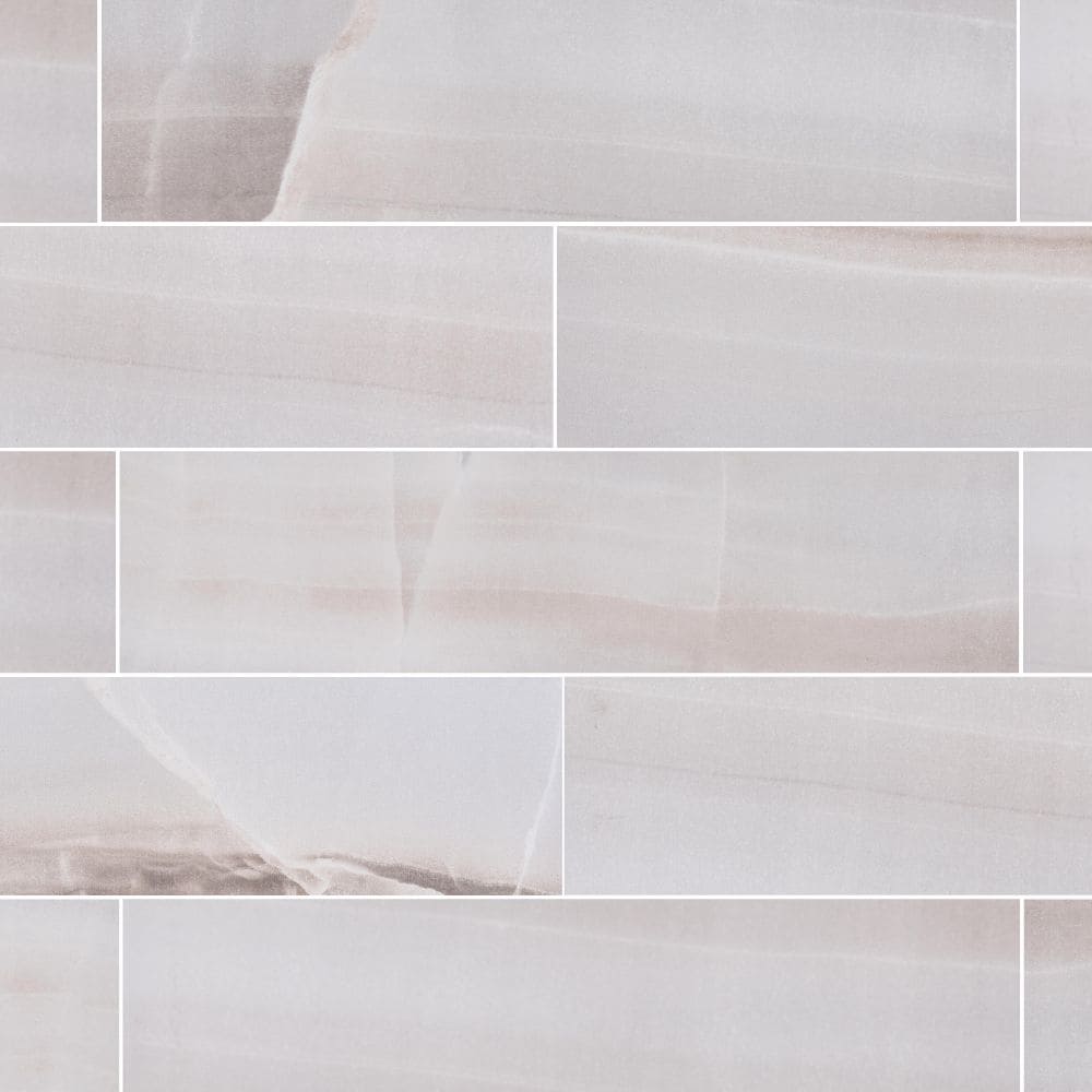 The Tile Life Amsterdam Caramel 4-in x 13-in Matte Porcelain Floor and Wall Tile ( 3.58-sq ft / Carton ) Marble | TONIX0413CA