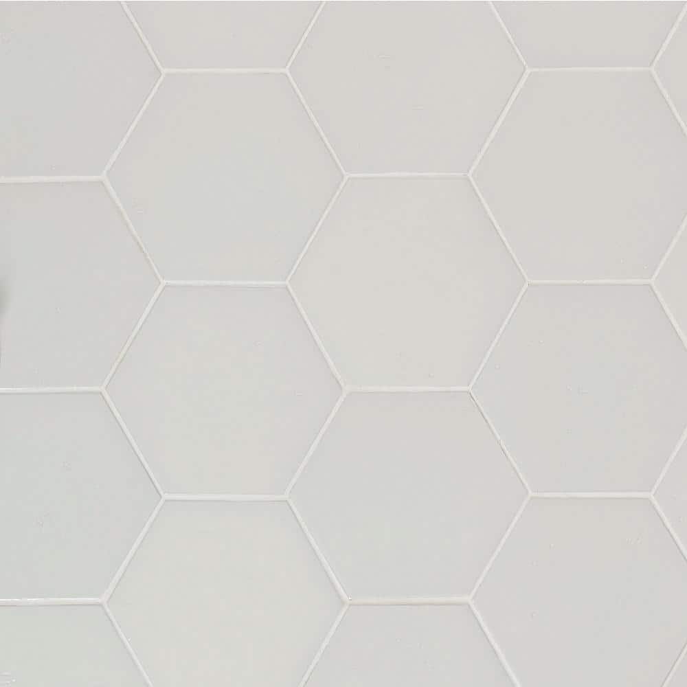 Appaloosa Bone Hexagon 7 in. x 8 in. Porcelain Floor and Wall Tile (10.76 sq. ft./Case)