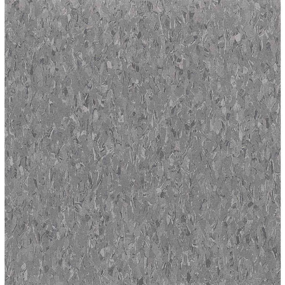 Imperial Texture Charcoal 12x12 Water Resistant Glue-Down Vinyl Floor Tile