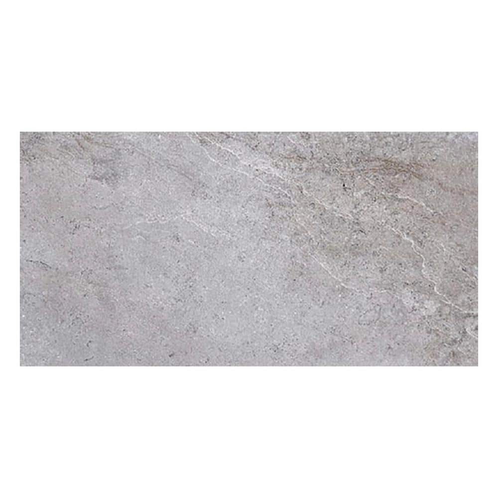 Sculpt 12.6 in. x 24.6 in. Gray Porcelain Matte Wall and Floor Tile (10.76 sq. ft./case) 5-Pack