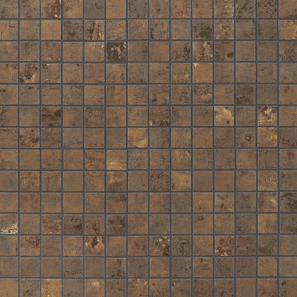 Mantis Copper 11.81 in. x 11.81 in. Matte Porcelain Floor and Wall Mosaic Tile (0.96 sq. ft. /Each)