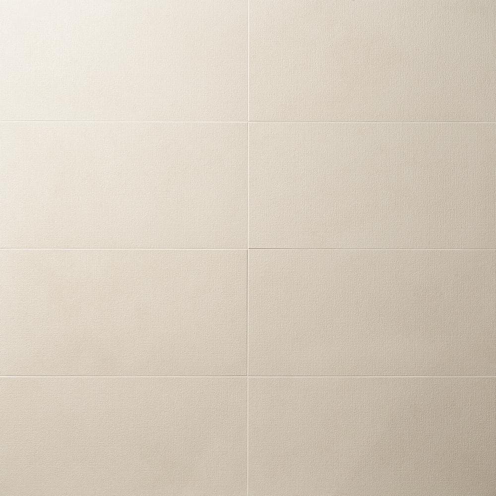 Technique Cream 12 in. x 24 in. Textured Porcelain Floor and Wall Tile (9.68 sq. ft./Case)