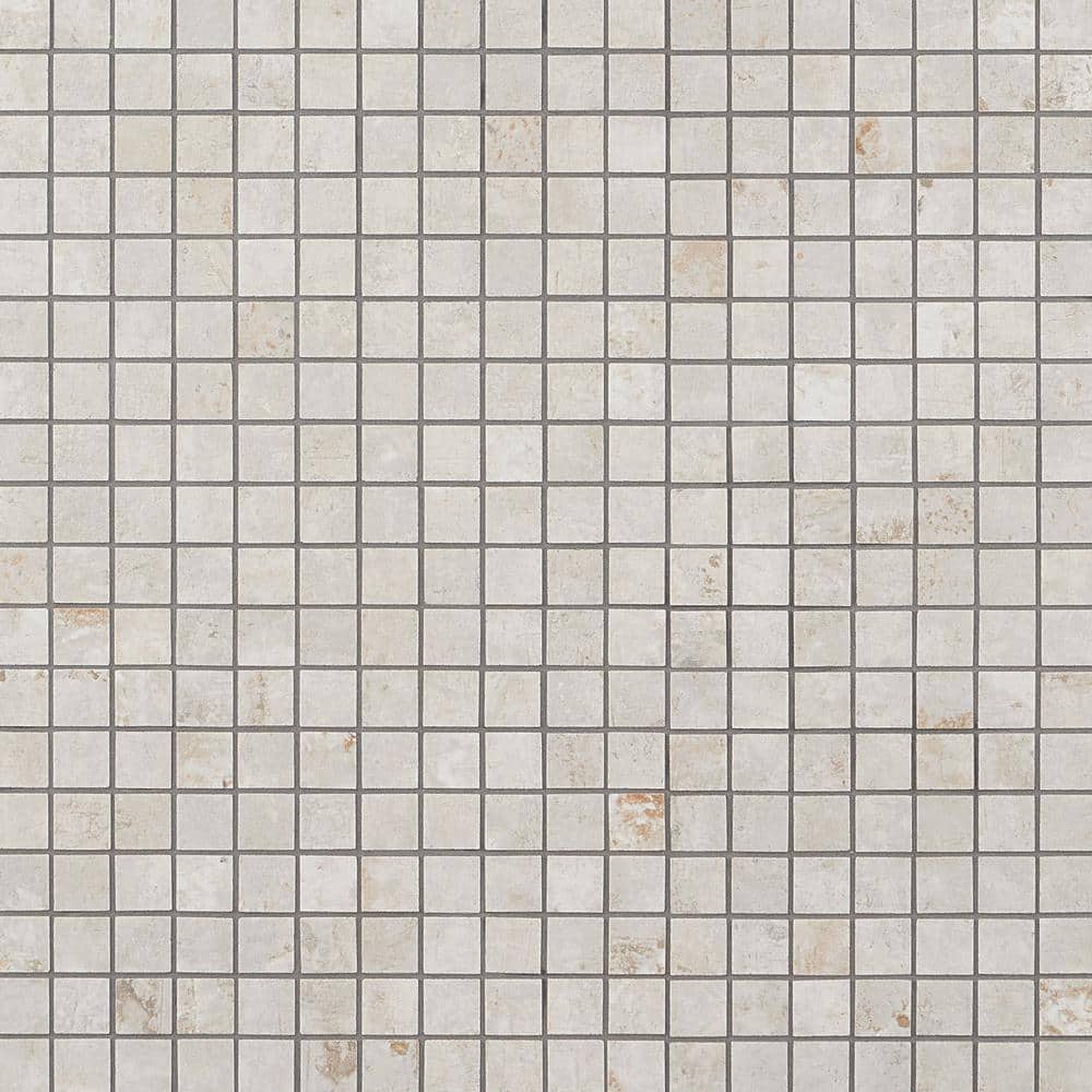 Mantis Ivory 11.81 in. x 11.81 in. Matte Porcelain Floor and Wall Mosaic Tile (0.96 sq. ft./Each)