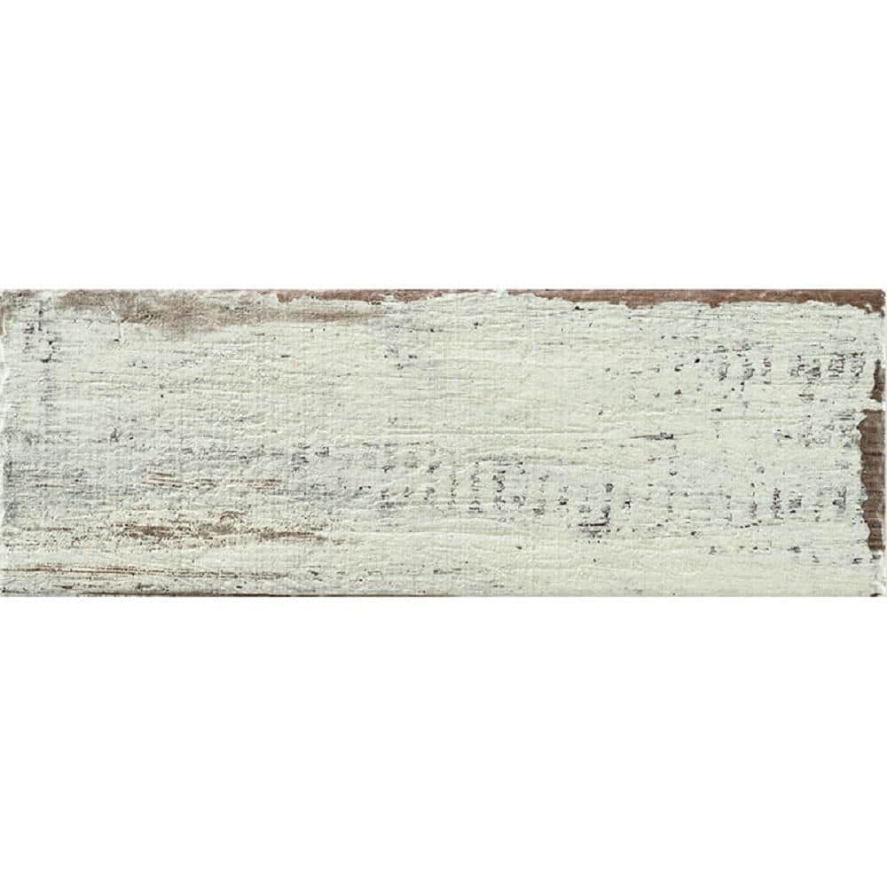 Rewind 8.2 in. x 23.6 in. White Porcelain Matte Wall and Floor Tile (10.75 sq. ft./case) 8-Pack