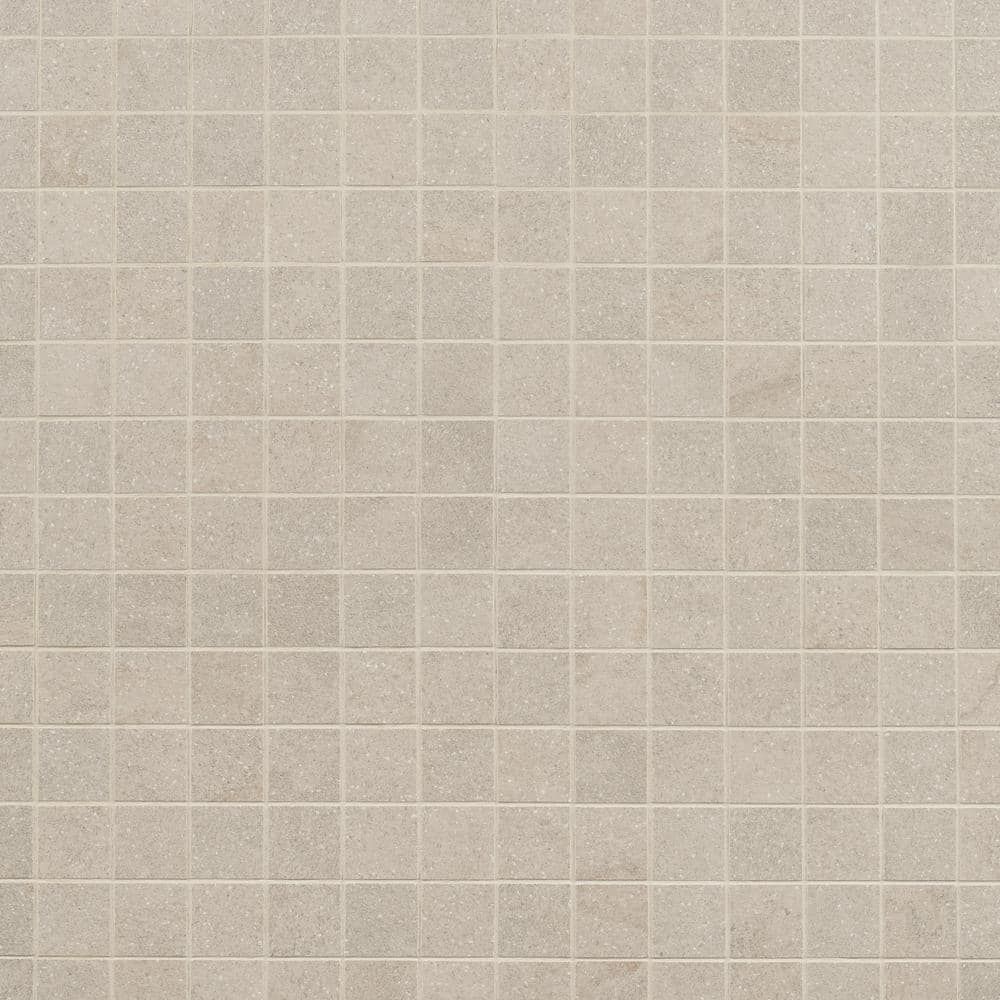 Dominion Linen Beige 11.81 in. x 11.81 in. Matte Porcelain Floor and Wall Mosaic Tile (0.97 sq. ft./Each)