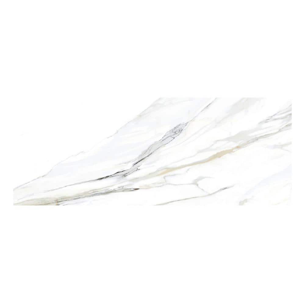 Splendor 24 in. x 48 in. White Porcelain Matte Wall and Floor Tile (15.48 sq. ft./case) 2-Pack