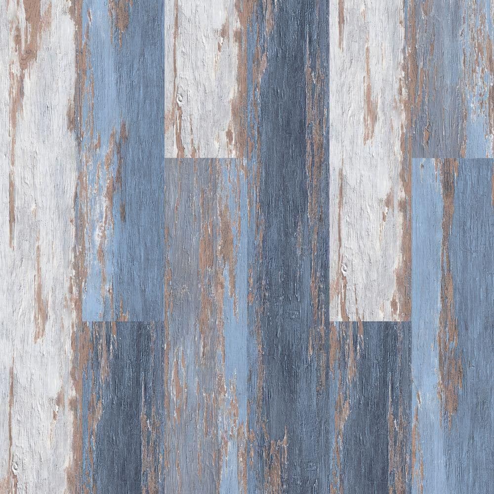 Hydrostop Old Blue Sea 20 MIL x 7.1 in. W x 48 in. L Waterproof Click Vinyl Plank Flooring (23.64 sq. ft./Case)