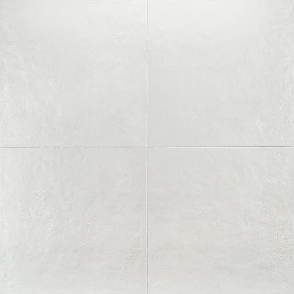 Chord Plaster White 23.62 in. x 23.62 in. Matte Porcelain Floor and Wall Tile (11.62 sq. ft./Case)