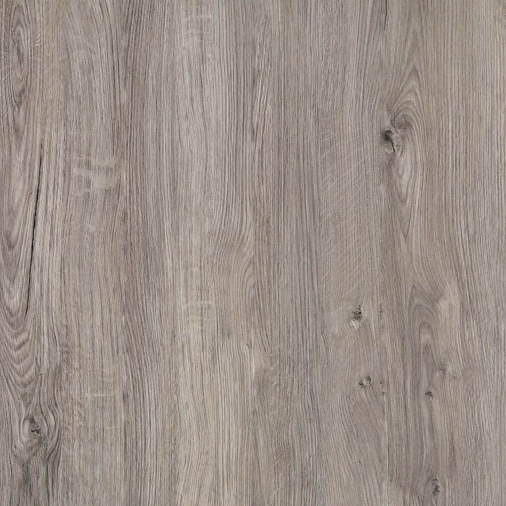 BaseCore Smoked 12 MIL x 6 in. W x 36 in. L Peel and Stick Waterproof Luxury Vinyl Plank Flooring (54 sqft/case)