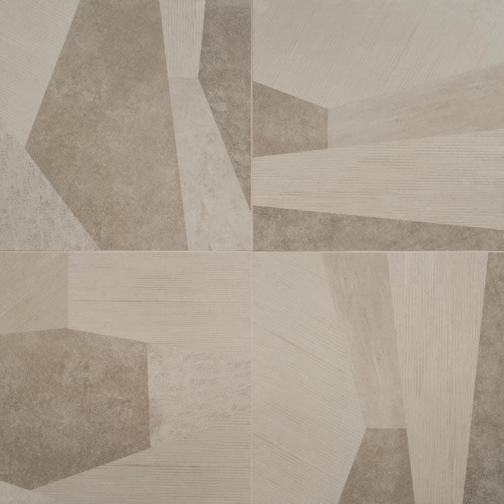 Rumor Taupe 23.62 in. x 23.62 in. Matte Porcelain Floor and Wall Tile (11.62 sq. ft./Case)