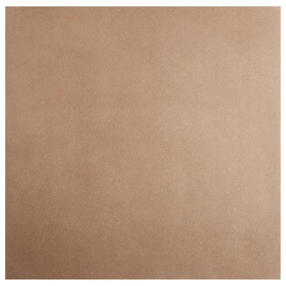 Vessira Terracotta 8 in. x 0.35 in. Concrete Look Semi-Polished Porcelain Floor and Wall Tile Sample