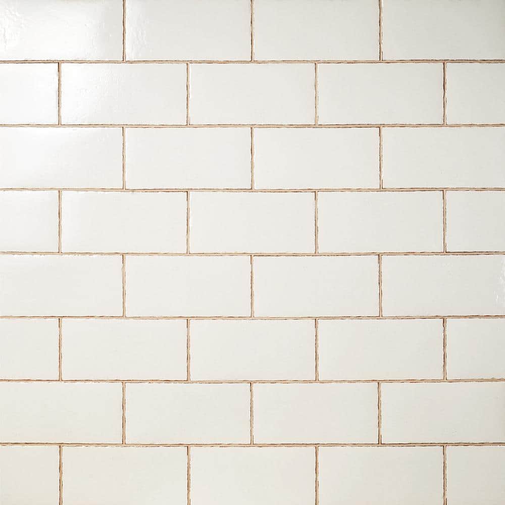 Winston White 6 in. x 12 in. Glazed Porcelain Floor and Wall Tile (22-Piece, 10.76 sq. ft./Case)