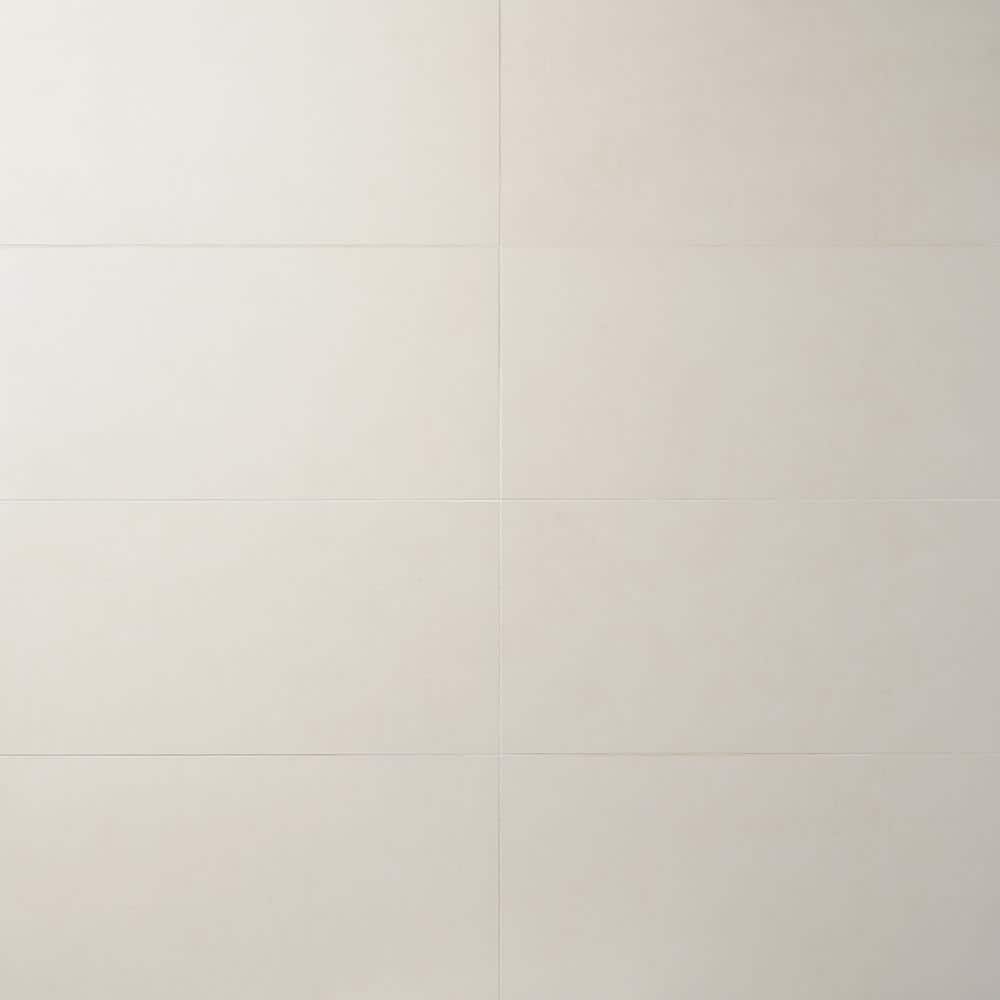 Technique White 12 in. x 24 in. Matte Porcelain Floor and Wall Tile (9.68 sq. ft./Case)